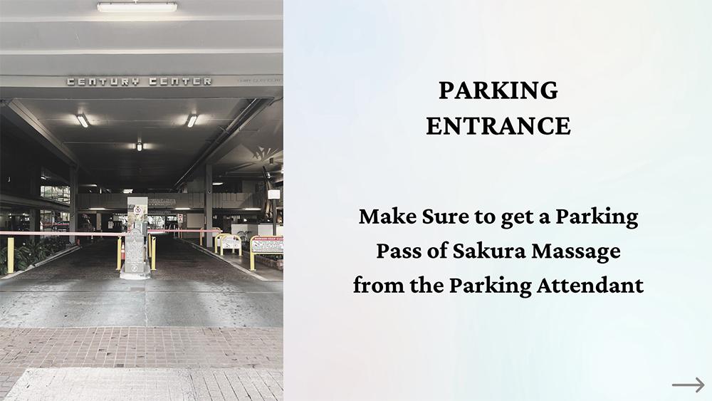 Parking directions